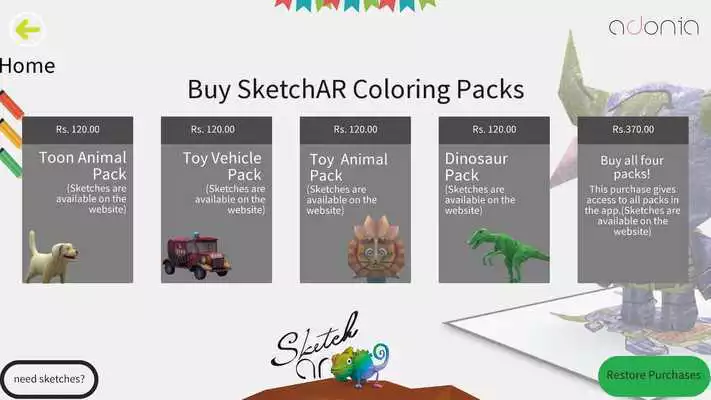 Play Adonia SketchAR