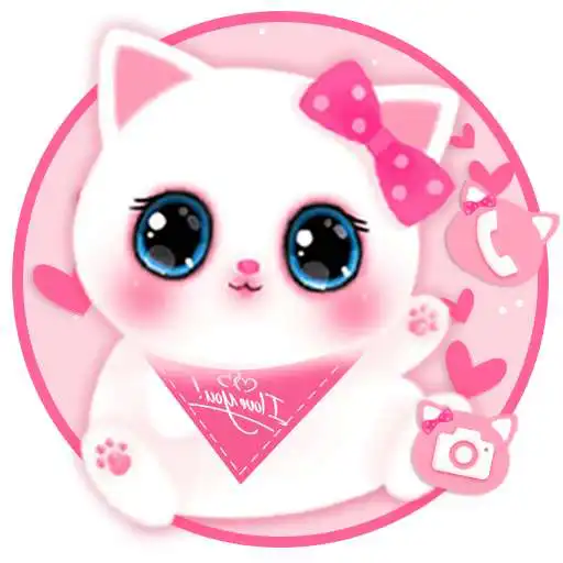 Play Adorable Pink Cat Themes HD Wallpapers 3D icons APK Play Adorable Pink Cat Themes HD Wallpapers 3D icons APK