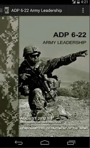 Play APK ADP 6-22 Army Leadership  and enjoy ADP 6-22 Army Leadership with UptoPlay com.EMPORIO.adp6_22_Army_Leadership