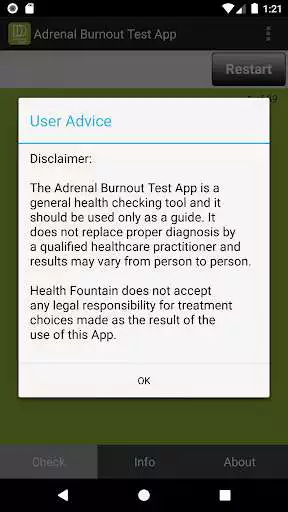Play Adrenal Burnout Test App