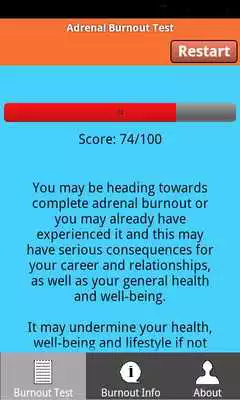 Play Adrenal Burnout Test App