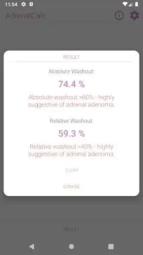 Play AdrenalCalc - Adrenal CT Washout Calculator as an online game AdrenalCalc - Adrenal CT Washout Calculator with UptoPlay