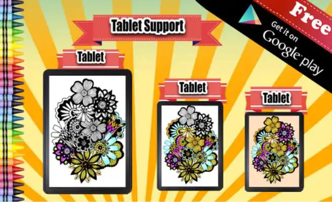 Play Adult Coloring Book Flowers