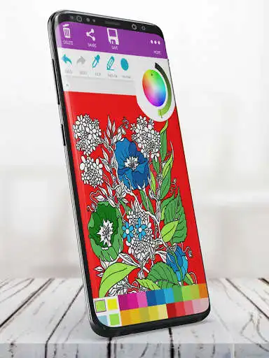 Play Adult Coloring: Flowers Painting  and enjoy Adult Coloring: Flowers Painting with UptoPlay