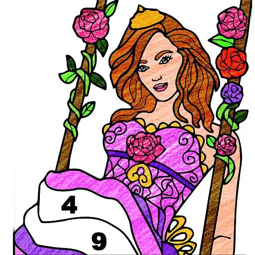 Free play online Adult Crayon Paint by Number Book - Sandbox Pages APK