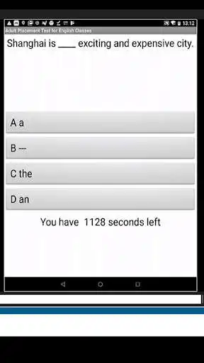 Play Adult Placement Test for English Classes as an online game Adult Placement Test for English Classes with UptoPlay