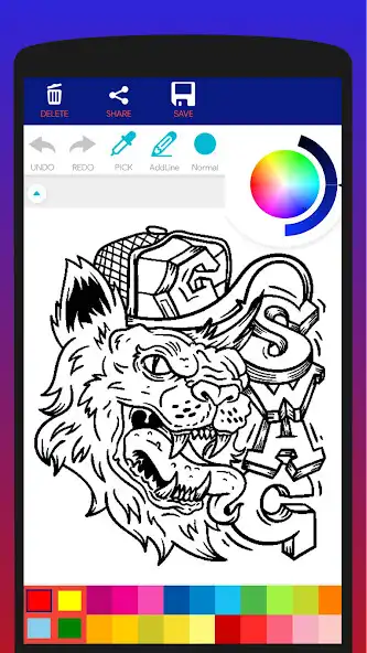 Play Adult Street Art Coloring Book as an online game Adult Street Art Coloring Book with UptoPlay