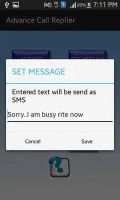 Play Advance Call Replier