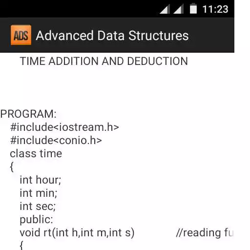 Run free android online Advanced Data Structures APK