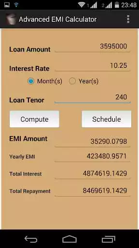 Play Advanced EMI Calculator as an online game Advanced EMI Calculator with UptoPlay