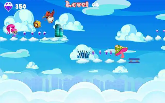 Play Adventure princess Shimmer in the sky Run