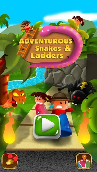 Play Adventurers Snakes  Ladders  and enjoy Adventurers Snakes  Ladders with UptoPlay