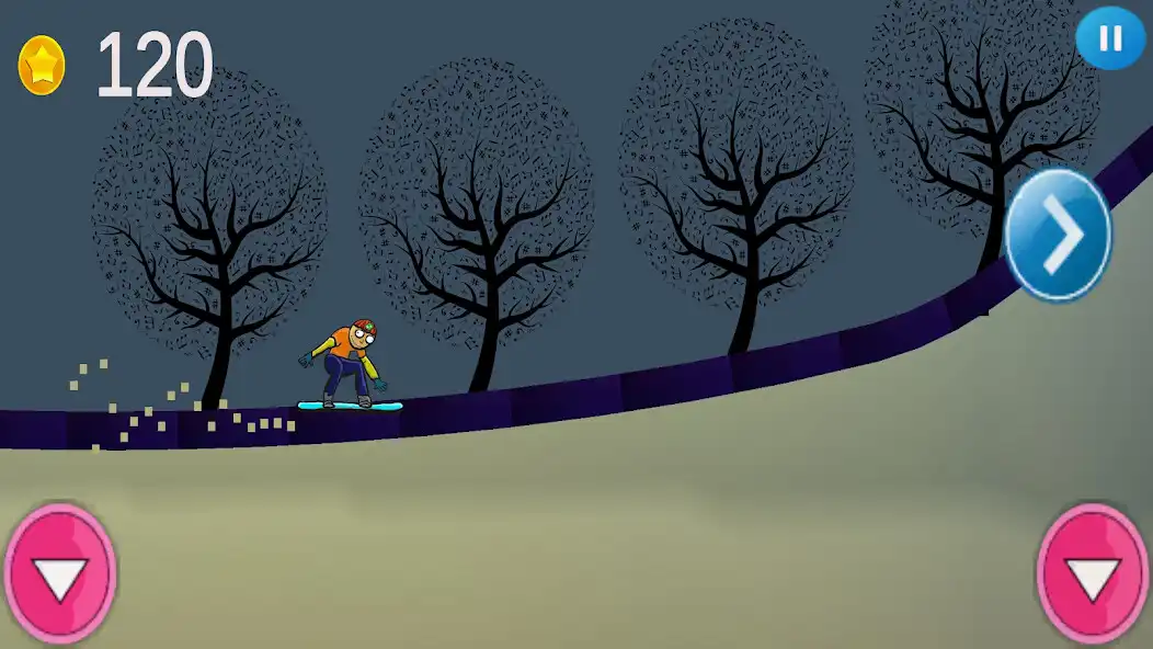 Play Adventure Snowboard 2d as an online game Adventure Snowboard 2d with UptoPlay