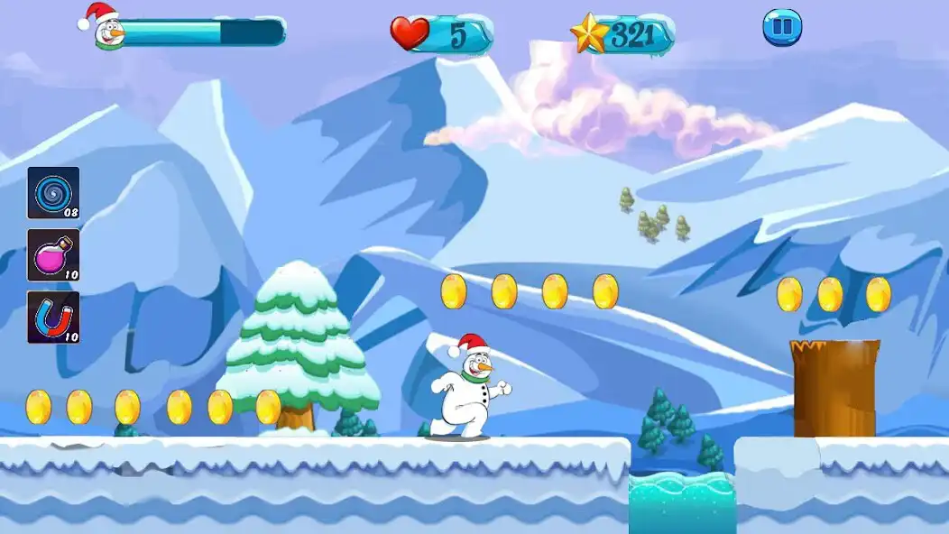 Play Adventure Snowman World Frozen as an online game Adventure Snowman World Frozen with UptoPlay