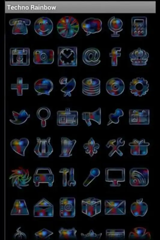 Play ADWTheme Techno Rainbow