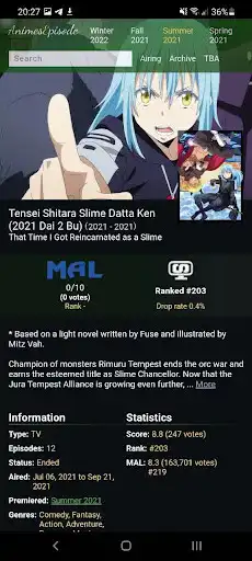 Play AE - Anime charts & air dates as an online game AE - Anime charts & air dates with UptoPlay