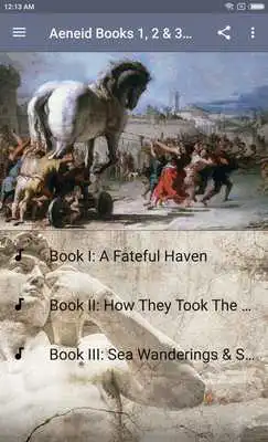 Play AENEID BOOKS 1 ,2  3 - AUDIO