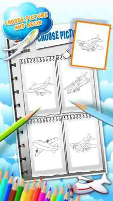 Play Aeroplane Coloring Book