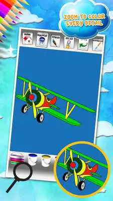 Play Aeroplane Coloring Book