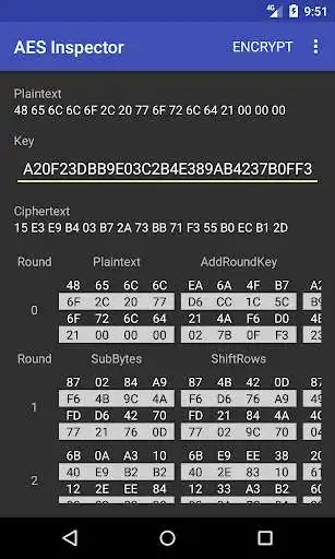 Play AES Inspector - Block Cipher Tool  and enjoy AES Inspector - Block Cipher Tool with UptoPlay