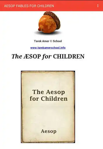 Play APK AESOP FABLES for Children  and enjoy AESOP FABLES for Children with UptoPlay com.wAESOPFABLESFORCHILDREN__acorn_001