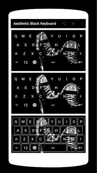 Play Aesthetic Black Keyboard Theme  and enjoy Aesthetic Black Keyboard Theme with UptoPlay