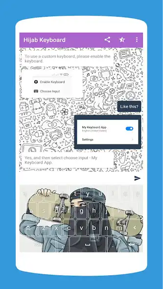 Play Aesthetic Hijab Keyboard Theme as an online game Aesthetic Hijab Keyboard Theme with UptoPlay