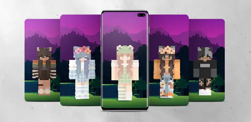 Play Aesthetic Skin for Minecraft  and enjoy Aesthetic Skin for Minecraft with UptoPlay