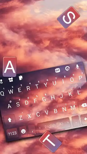 Play Aesthetic Sunset Sky Keyboard Background as an online game Aesthetic Sunset Sky Keyboard Background with UptoPlay