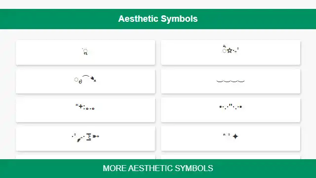Play Aesthetic Symbols  and enjoy Aesthetic Symbols with UptoPlay