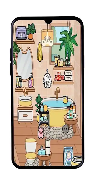 Play Aesthetic Toca Bathroom Ideas as an online game Aesthetic Toca Bathroom Ideas with UptoPlay