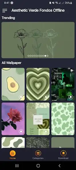 Play Aesthetic Verde Fondos Offline  and enjoy Aesthetic Verde Fondos Offline with UptoPlay