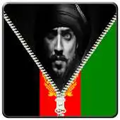 Free play online Afghan Flag Zipper Screen Lock APK