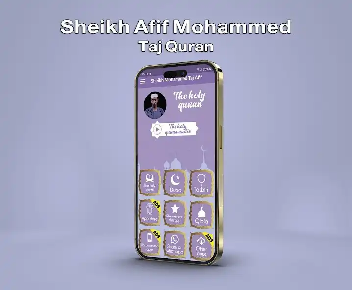 Play Afif Mohammed Taj Quran Audio  and enjoy Afif Mohammed Taj Quran Audio with UptoPlay