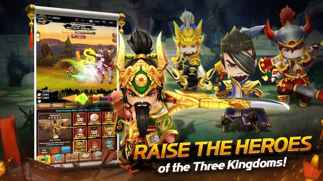 Play AFK Three Kingdoms : idle RPG as an online game AFK Three Kingdoms : idle RPG with UptoPlay