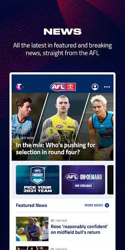Play AFL Live Official App as an online game AFL Live Official App with UptoPlay
