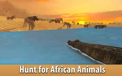 Play African Crocodile Simulator 3D as an online game African Crocodile Simulator 3D with UptoPlay