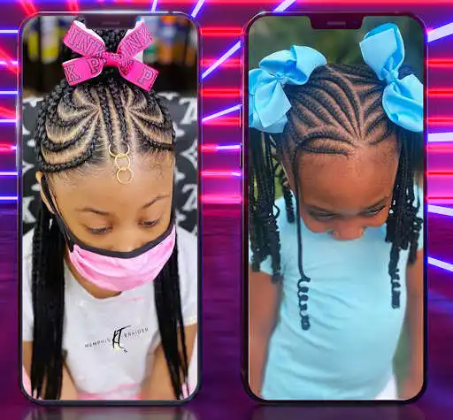 Play African Kids Braid Hairstyle as an online game African Kids Braid Hairstyle with UptoPlay