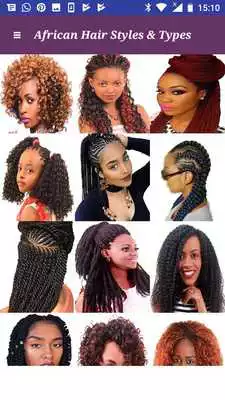 Play African Ladies Hair Styles  Types