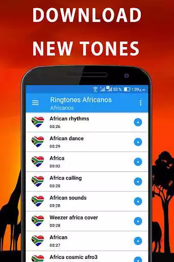 Play African Songs Ringtones  and enjoy African Songs Ringtones with UptoPlay
