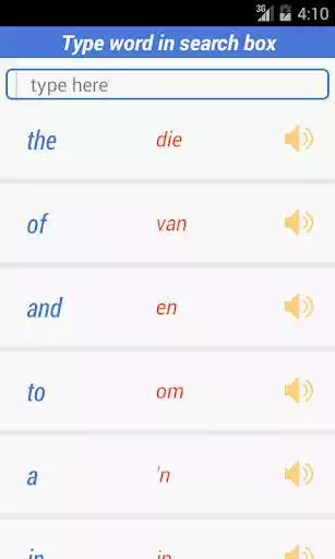Play Afrikaans Dictionary as an online game Afrikaans Dictionary with UptoPlay