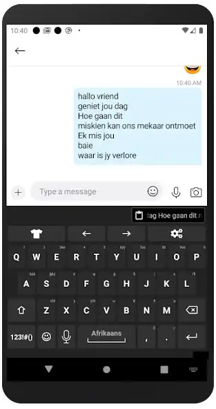 Play Afrikaans Keyboard as an online game Afrikaans Keyboard with UptoPlay