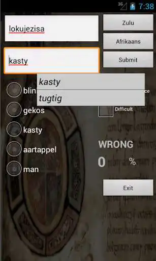 Play APK Afrikaans Zulu Dictionary  and enjoy Afrikaans Zulu Dictionary with UptoPlay afr.zulu.dictionary