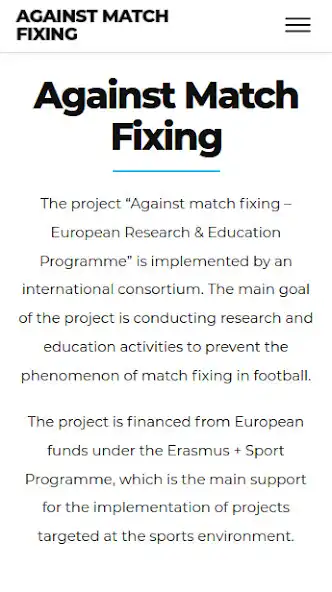 Play Against Match-Fixing as an online game Against Match-Fixing with UptoPlay