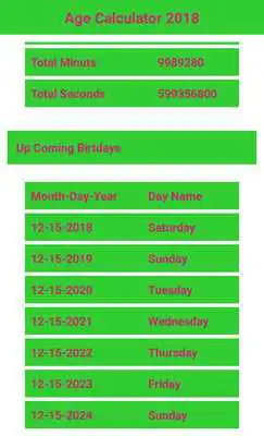 Play Age Calculator 2018