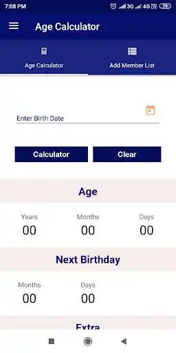 Play Age Calculator and Reminder as an online game Age Calculator and Reminder with UptoPlay