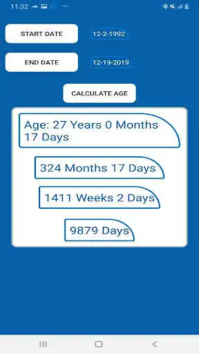 Play Age Calculator: Birthday reminder (Days, Months) as an online game Age Calculator: Birthday reminder (Days, Months) with UptoPlay