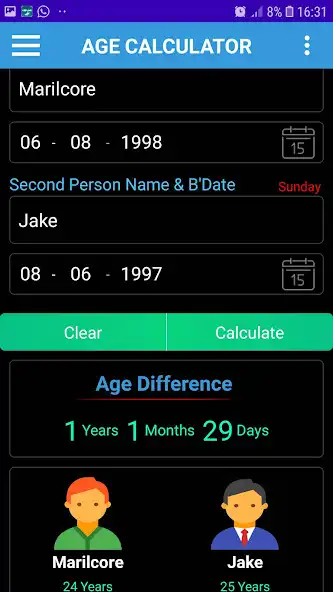 Play Age Calculator Birthday Remind  and enjoy Age Calculator Birthday Remind with UptoPlay