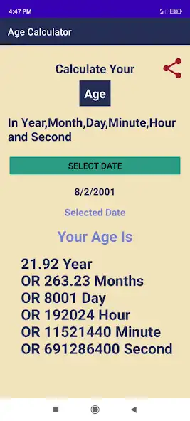Play Age Calculator Dob as an online game Age Calculator Dob with UptoPlay