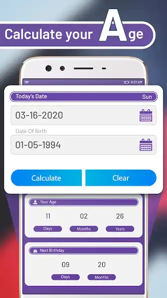 Play Age Calculator: Horoscope  Birthday Reminder as an online game Age Calculator: Horoscope  Birthday Reminder with UptoPlay